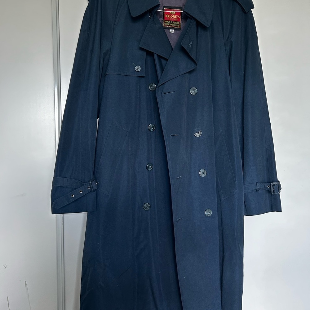Vintage Moore’s - Men’s Double-Breasted Trench Coat